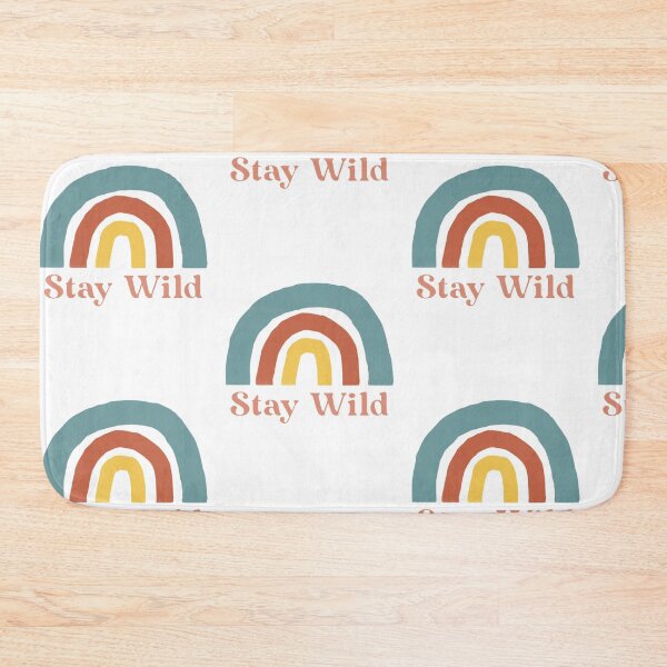 Item preview, Aesthetic 'Stay Wild' Boho Rainbow  designed and sold by CreativeCanvas6.