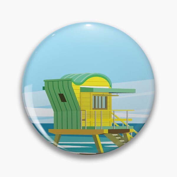 Item preview, Miamia beach travel poster miami beach wall art designed and sold by Arctic frame studio.