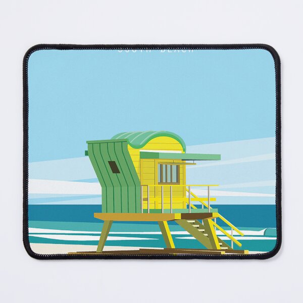 Item preview, Miamia beach travel poster miami beach wall art designed and sold by Arctic frame studio.
