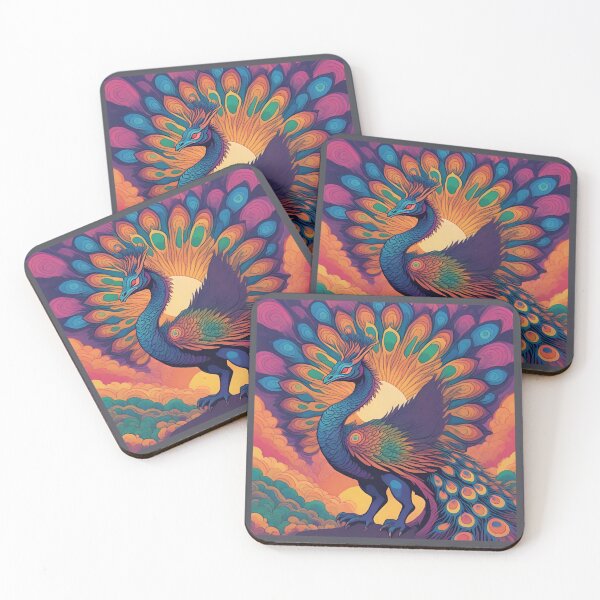 Item preview, Psychedelic Peacock Dragon designed and sold by GleamingGiant.