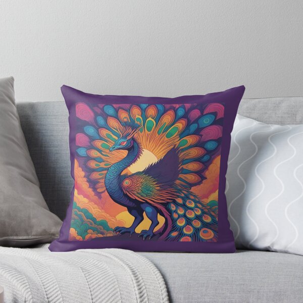 Item preview, Psychedelic Peacock Dragon designed and sold by GleamingGiant.