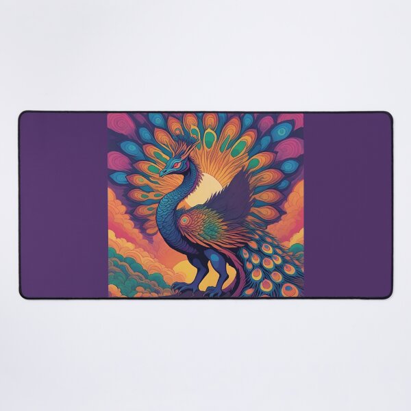 Item preview, Psychedelic Peacock Dragon designed and sold by GleamingGiant.