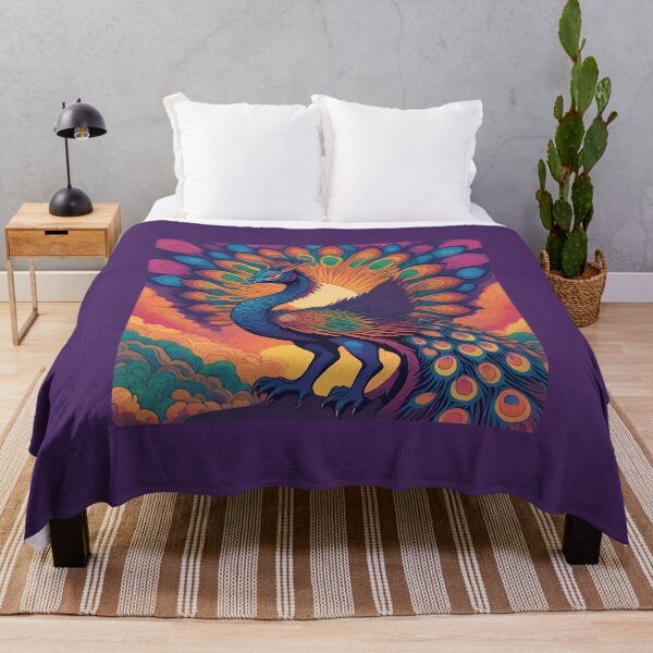 Item preview, Psychedelic Peacock Dragon designed and sold by GleamingGiant.
