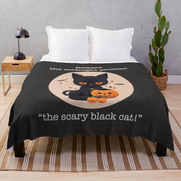 Item preview, Beware the midnight prowler “the scary black cat!” designed and sold by typecrafted.