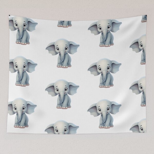 Item preview, Cute Baby Elephant designed and sold by CatSomeART.