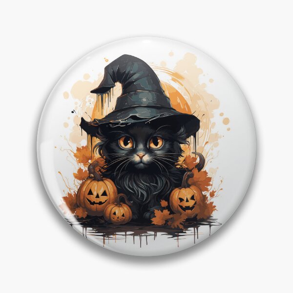 Item preview, Baby cat and pumpkin - Halloween night designed and sold by Paint U by Krisanee.