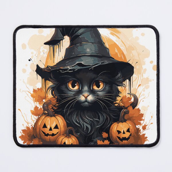 Item preview, Baby cat and pumpkin - Halloween night designed and sold by Paint U by Krisanee.