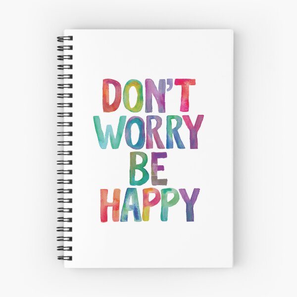 Item preview, Don't Worry Be Happy ffffff designed and sold by MotivatedType.