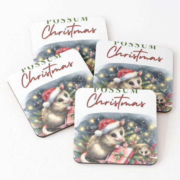 Item preview, Cute Australian Brushtail Possum Christmas Card - Have a POSSUM Christmas! designed and sold by wildstraya.