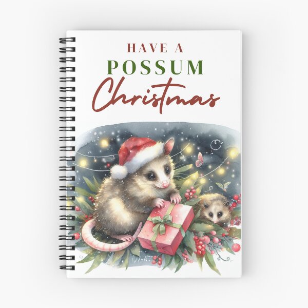 Item preview, Cute Australian Brushtail Possum Christmas Card - Have a POSSUM Christmas! designed and sold by wildstraya.
