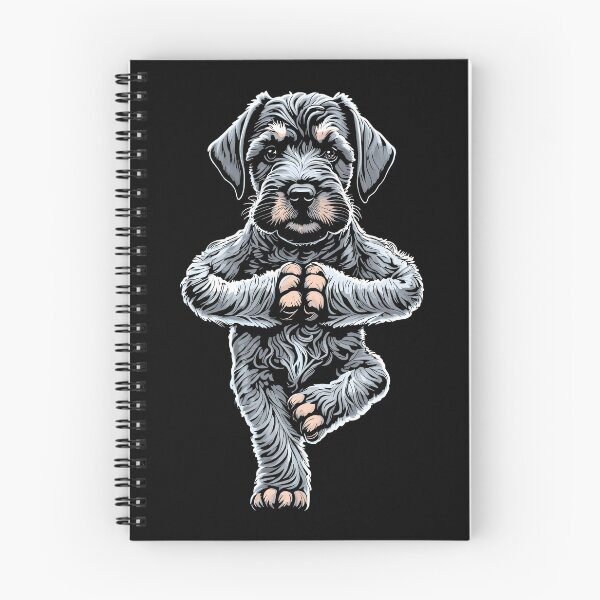 Item preview, Miniature Schnauzer Yoga Puppy Dog Tree Pose Vrikshasana designed and sold by GrandeDuc.