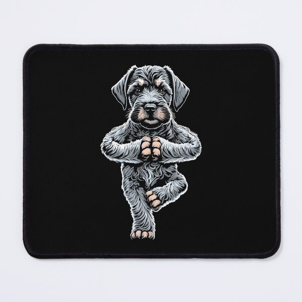 Item preview, Miniature Schnauzer Yoga Puppy Dog Tree Pose Vrikshasana designed and sold by GrandeDuc.