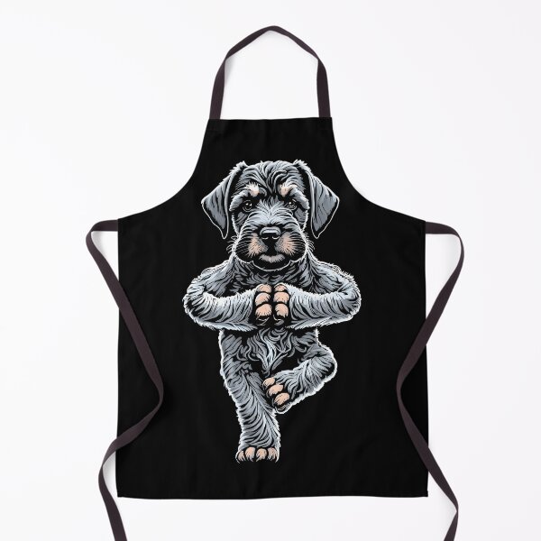 Item preview, Miniature Schnauzer Yoga Puppy Dog Tree Pose Vrikshasana designed and sold by GrandeDuc.