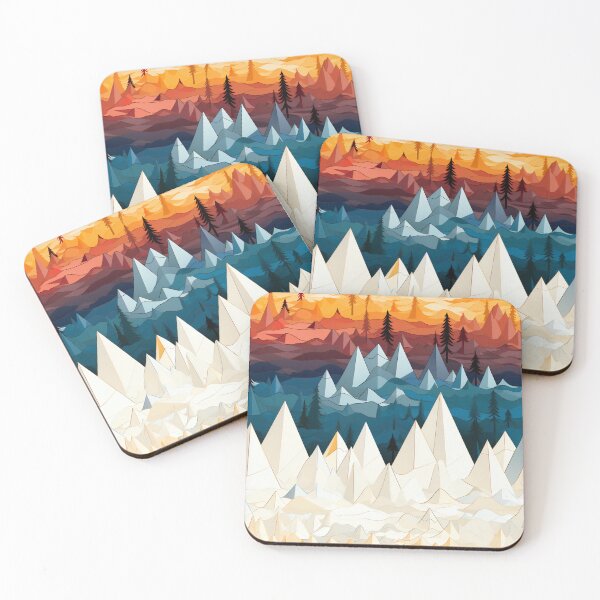 Item preview, geometric mountain pattern designed and sold by Youwanttthis.