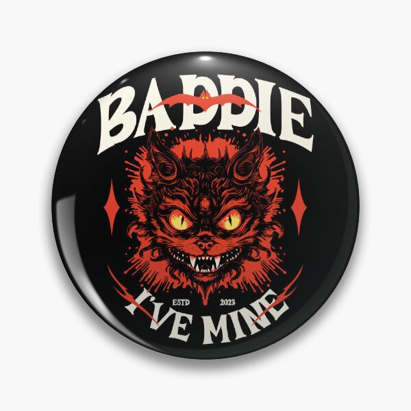 Item preview, IVE mine baddie cat halloween tipografía espeluznante buceo | Morcaworks designed and sold by Morcawork.