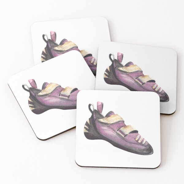 Item preview, Climbing boulder shoe sticker. Watercolor hand draw designed and sold by BartolArt.