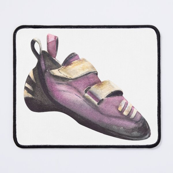 Item preview, Climbing boulder shoe sticker. Watercolor hand draw designed and sold by BartolArt.