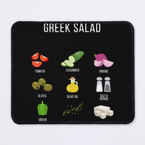 Item preview, Culinary Canvases: Greek Salad Ingredients designed and sold by Coastal Garden Design Studio.