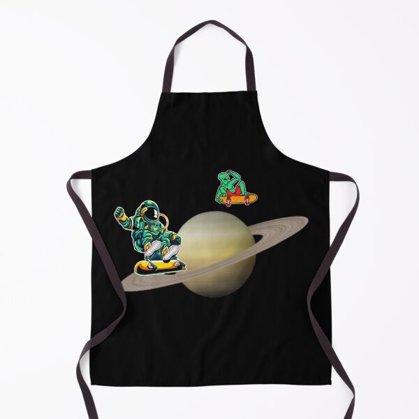 Item preview, Alien and Astronaut Skateboarding designed and sold by AmezMemes.