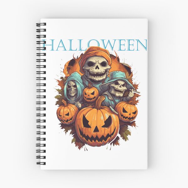 Item preview, 3 skulls and pumpkin - Halloween night designed and sold by Paint U by Krisanee.