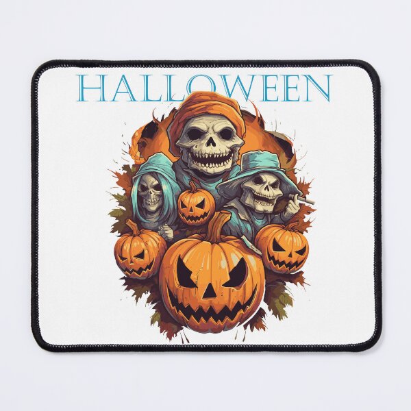 Item preview, 3 skulls and pumpkin - Halloween night designed and sold by Paint U by Krisanee.
