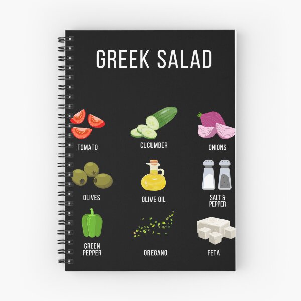 Item preview, Culinary Canvases: Greek Salad Ingredients designed and sold by Coastal Garden Design Studio.