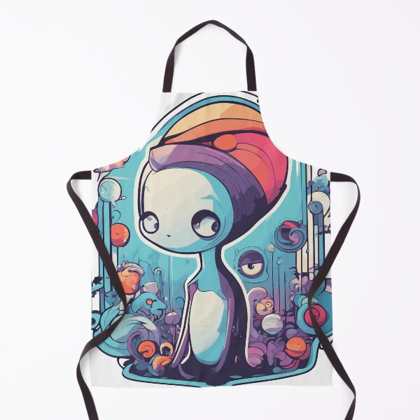 Item preview, Cosmic Whimsy: The Rainbow-Headed Extraterrestrial designed and sold by TrendyMingle.