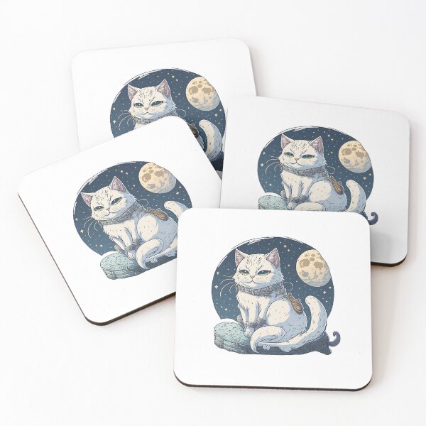 Item preview, Charming Moon Gazing Kitty designed and sold by hudaG.