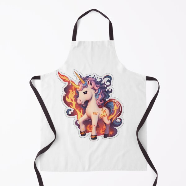 Item preview, cute unicorn on fire designed and sold by AP.