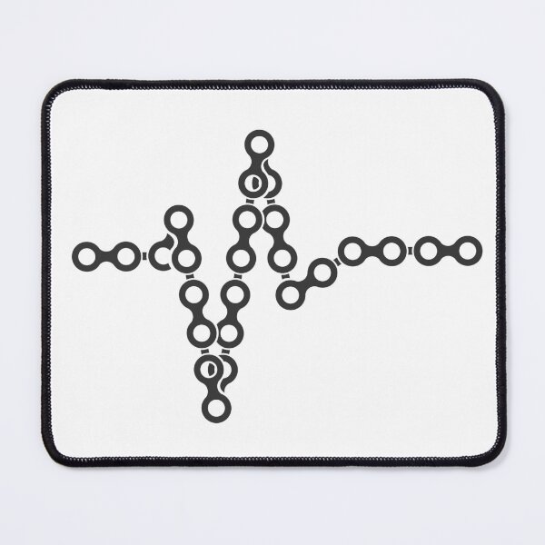 Item preview, Bicycle chain heartbeat symbol illustration graphic pulse designed and sold by AndreMi.