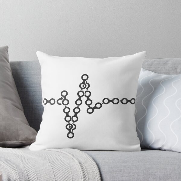 Item preview, Bicycle chain heartbeat symbol illustration graphic pulse designed and sold by AndreMi.