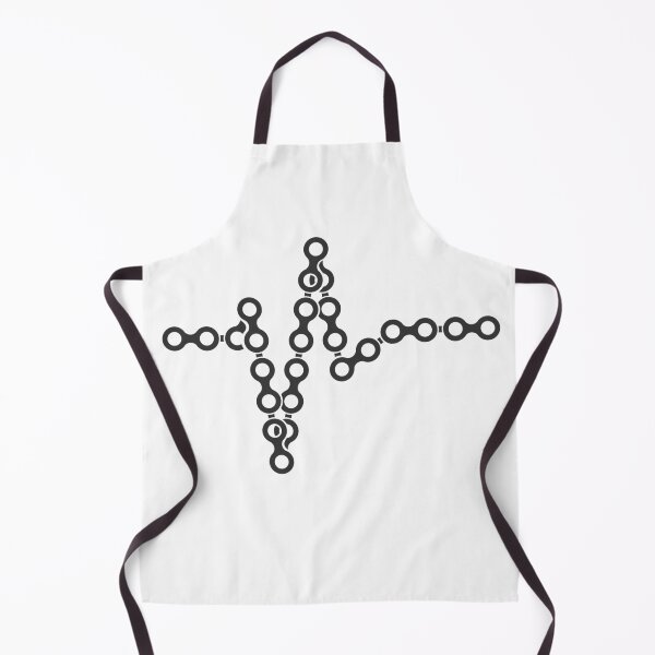 Item preview, Bicycle chain heartbeat symbol illustration graphic pulse designed and sold by AndreMi.