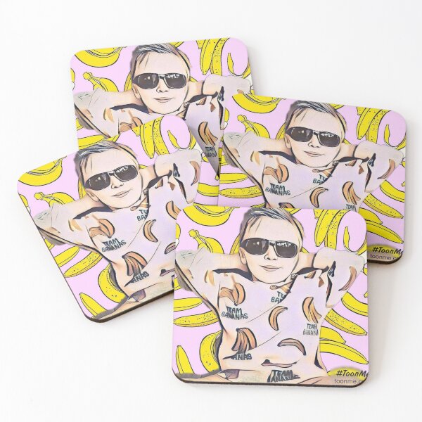 Item preview, Immanuel, team, bananas, sunglasses, boy, yellow, toon me, maggamaria79, mariaicelanddesign, Margret Maria Gudjonsdottir,  designed and sold by Maggamaria79.
