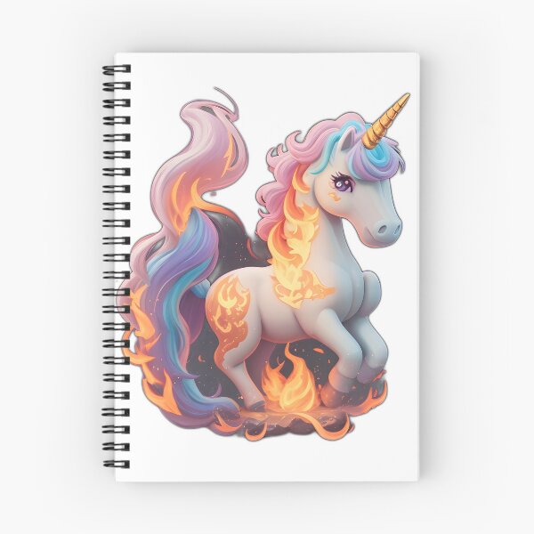 Item preview, cute unicorn on fire designed and sold by AP.