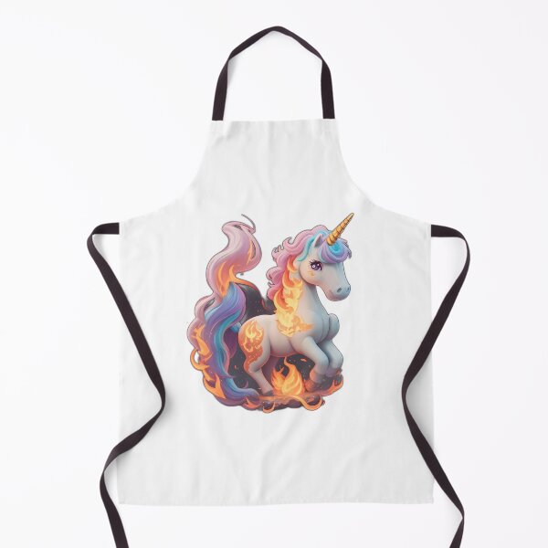 Item preview, cute unicorn on fire designed and sold by AP.
