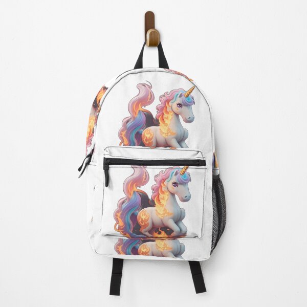 Item preview, cute unicorn on fire designed and sold by AP.