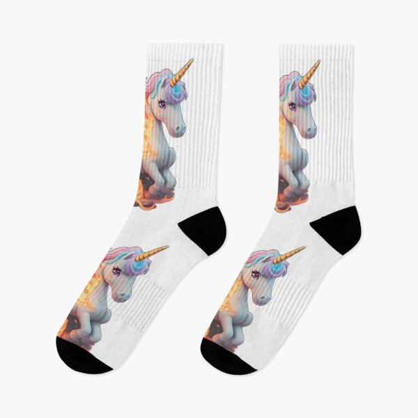 Item preview, cute unicorn on fire designed and sold by AP.