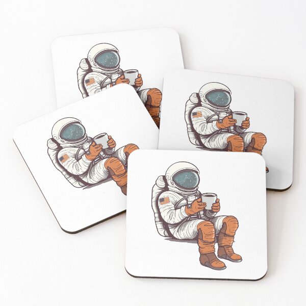 Item preview, Astronaut Holding Coffee Funny Astronaut Space designed and sold by KD Merch.