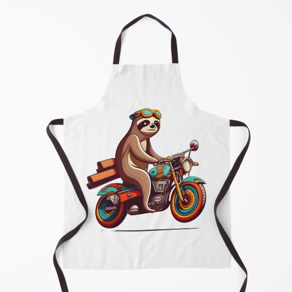 Item preview, sloth and bike designed and sold by sabily.