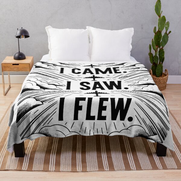Item preview, I came. I saw. I Flew. Pilot Quote designed and sold by TeesYouWant.