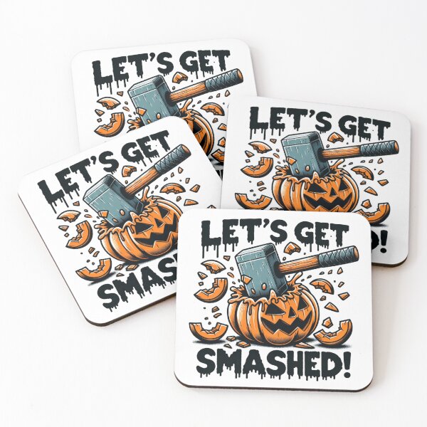 Item preview, Let's Get Smashed - Punny Halloween designed and sold by ZenEverAI.