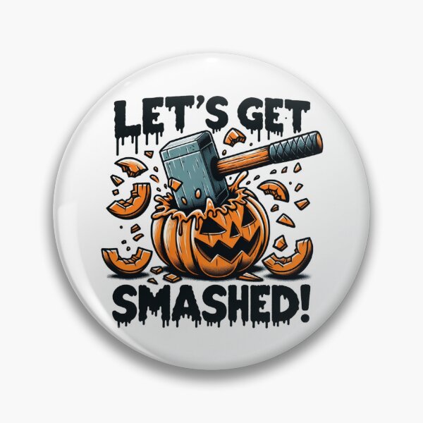 Item preview, Let's Get Smashed - Punny Halloween designed and sold by ZenEverAI.