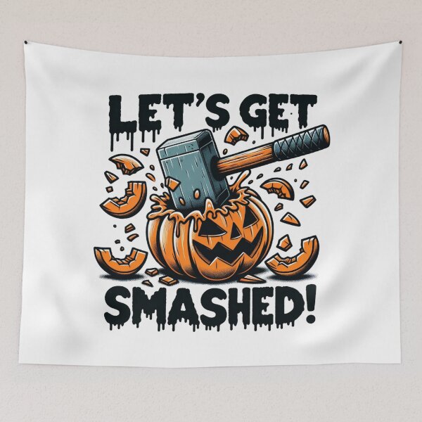 Item preview, Let's Get Smashed - Punny Halloween designed and sold by ZenEverAI.