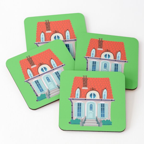 Item preview, old town house with a red roof designed and sold by duxpavlic.