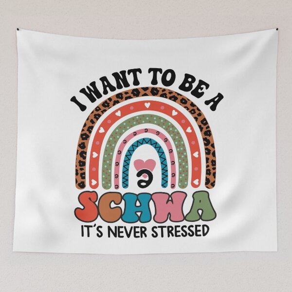 Item preview, I Want to be a Schwa It's Never Stressed Science of Reading designed and sold by zeen-art.