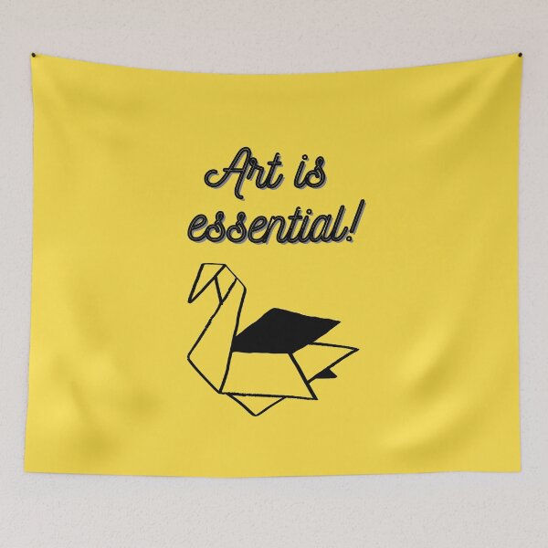 Item preview, Art is essential origami crane craft funny designed and sold by creativerooney.