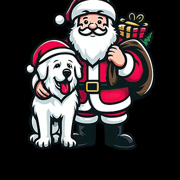 Great Pyrenees Dog Christmas Sticker for Sale by Artwoof