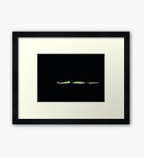 Cartoon Swimming Gator Framed Print