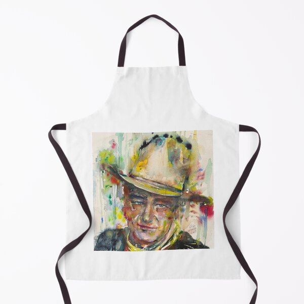 Item preview, JOHN WAYNE watercolor portrait .1 designed and sold by lautir.