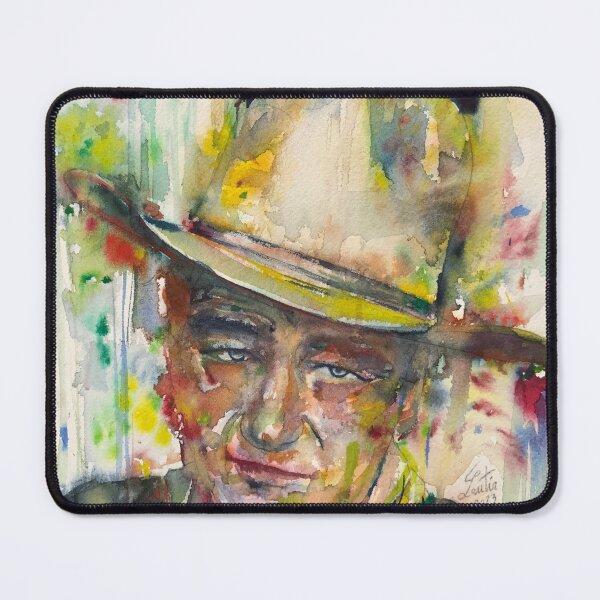Item preview, JOHN WAYNE watercolor portrait .1 designed and sold by lautir.